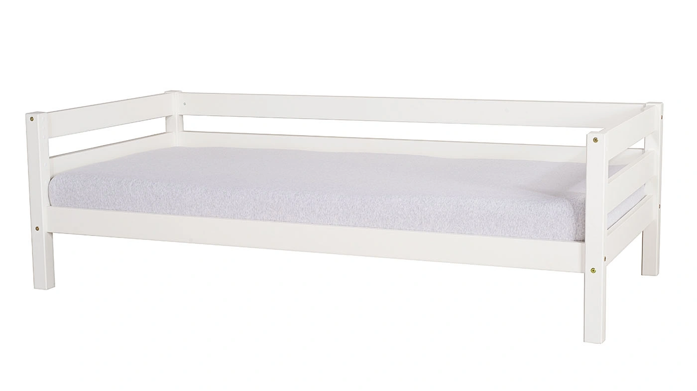 מיטת ילדים מיקה רוחב 80 ס"מ | עם מעקה אחורי